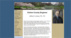 Desktop Screenshot of clintoncountyengineer.org